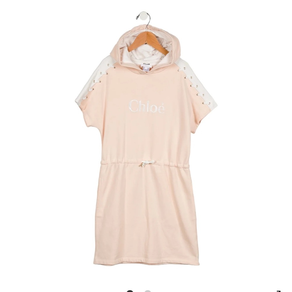 Chloe Cream Hooded Kids Tunic
